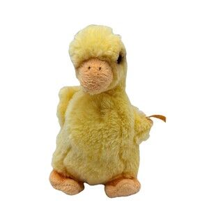 Steiff Pilla Duckling Baby Yellow Duck Plush Small 6” Soft Stuffed Animal Toy